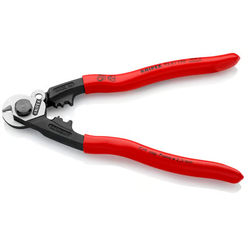 KNIPEX Shears Wire Rope 190mm Plas