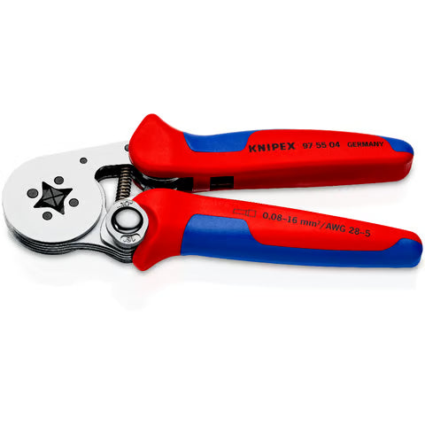 KNIPEX Self-Adjusting Crimping Pliers for Wire Ferrules Square Crimp