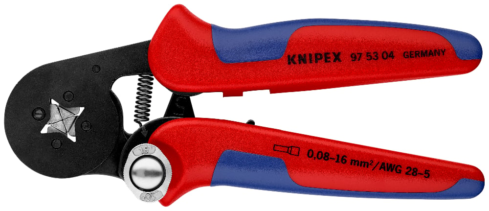 KNIPEX Self-Adjusting Crimping Pliers for Wire Ferrules Square Crimp