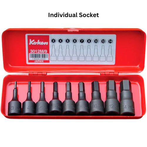 Koken 3012M-75 Inhex Socket 3/8"Dr 5mm