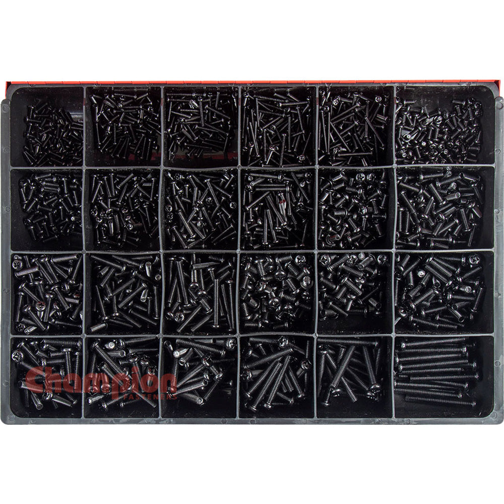 Champion 1785pc Metric Black Machine Screw Master Kit