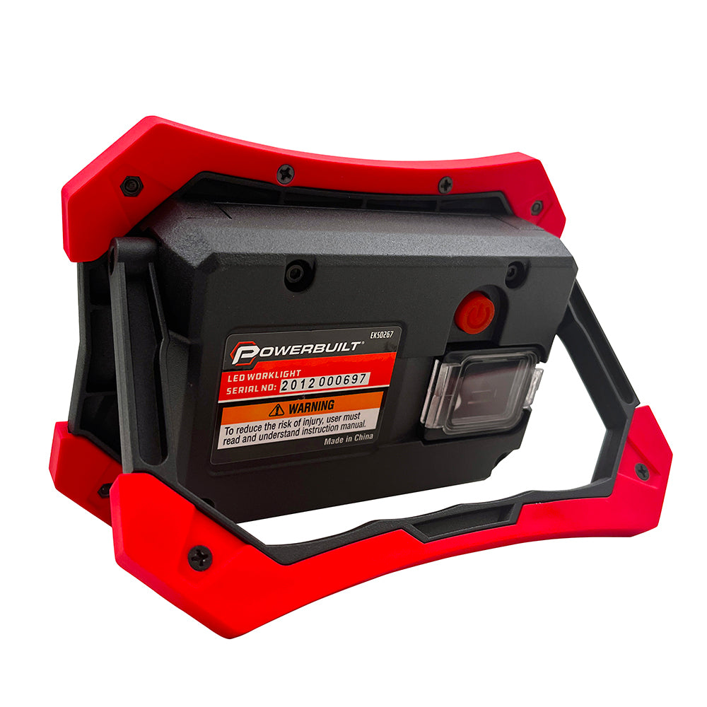 Powerbuilt LED Rechargeable Work Light with Power Bank