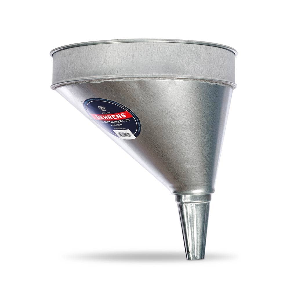 6 Quart Galvanized Steel Offset Funnel (5.6LT)