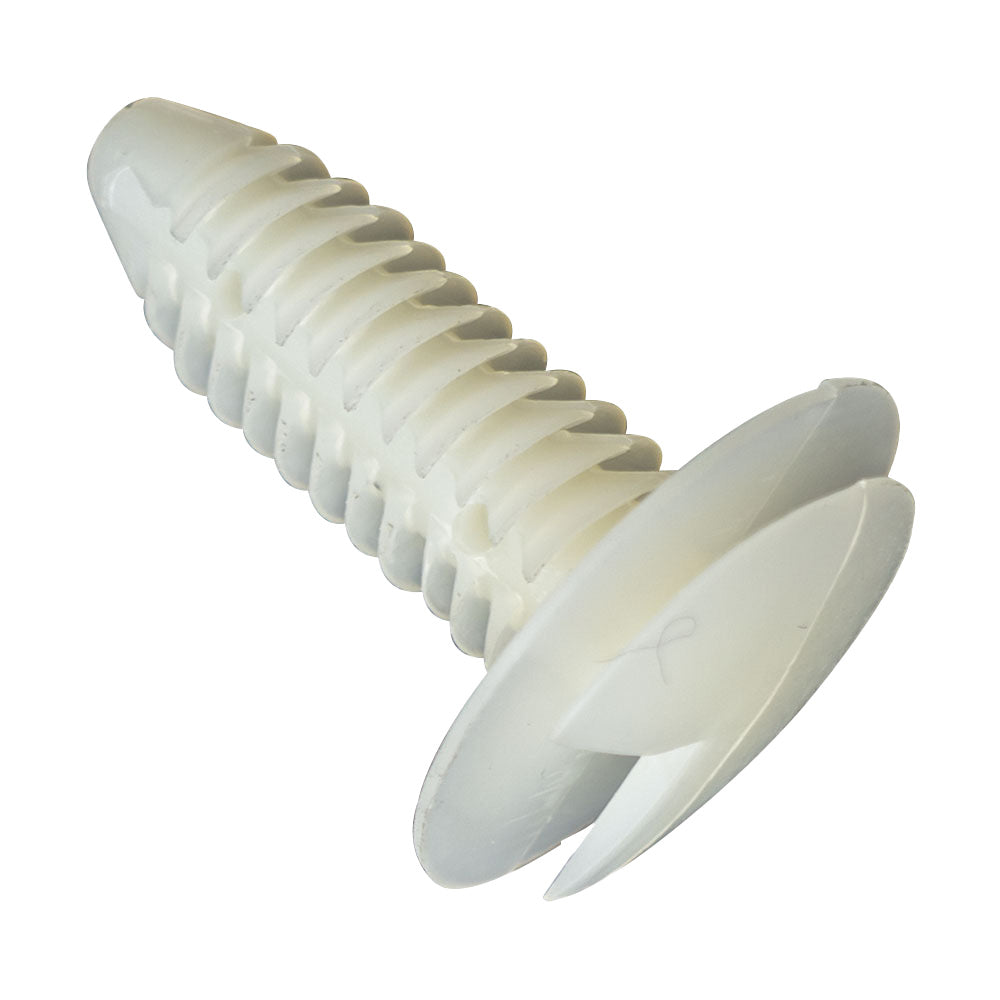 GTi Trim Clip White 19.5mm x 29mm, 6.6-7.5mm Hole