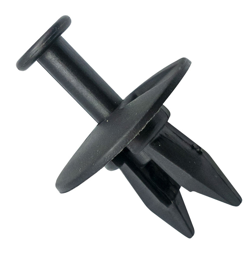 GTi Push Rivet Matte Black 25mm x 23.3mm, 9.5mm Hole