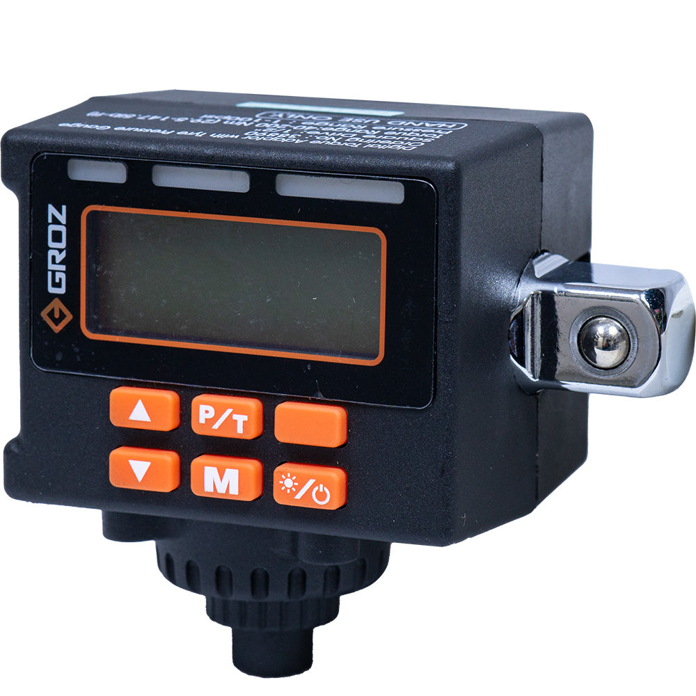 Groz Digital Torque Adaptor W/ Tyre Pressure Gauge