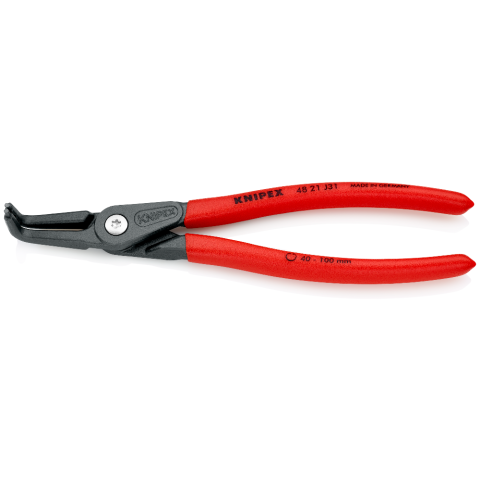 KNIPEX Pliers, Precision Internal Circlip Bent, 40 - 100 ømm, 210mm