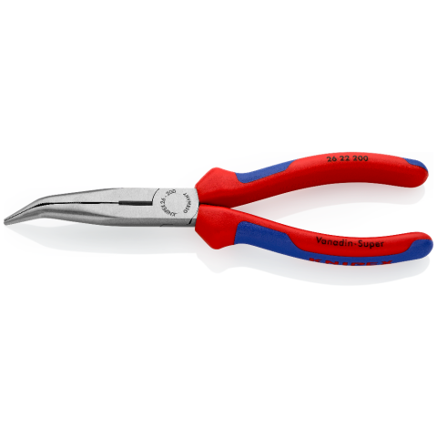 KNIPEX Long Nose Pliers Bent 200mm Cushion Grip