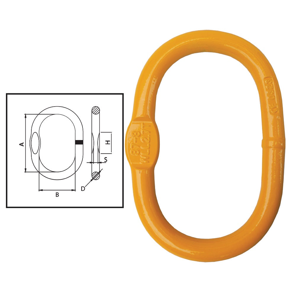 ITM G80 Recessed Enlarged Master Link-Oblong-8-10mm Chain
