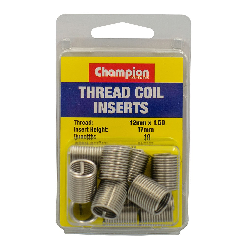 Champion Thread Insert Refills M12 x 1.50 x 17mm -10pk