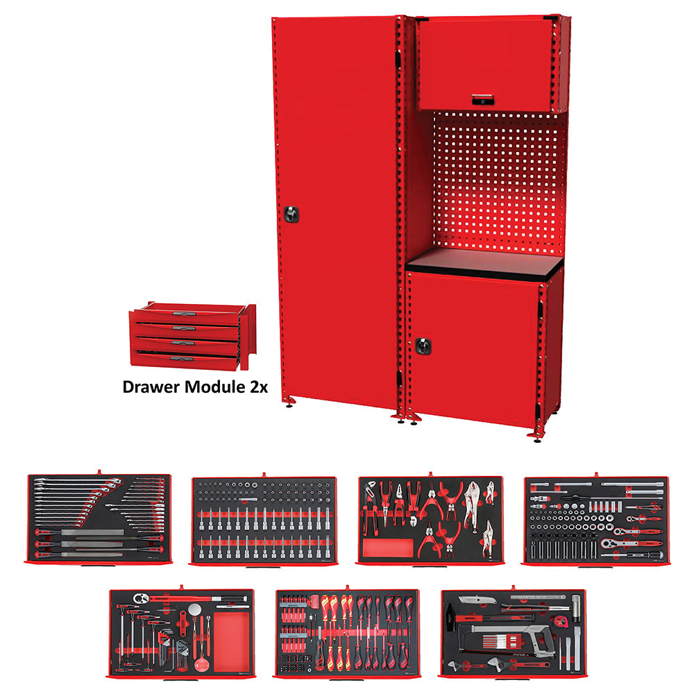 Teng 333pc Racking System W/Tools - MED. 1400mm**