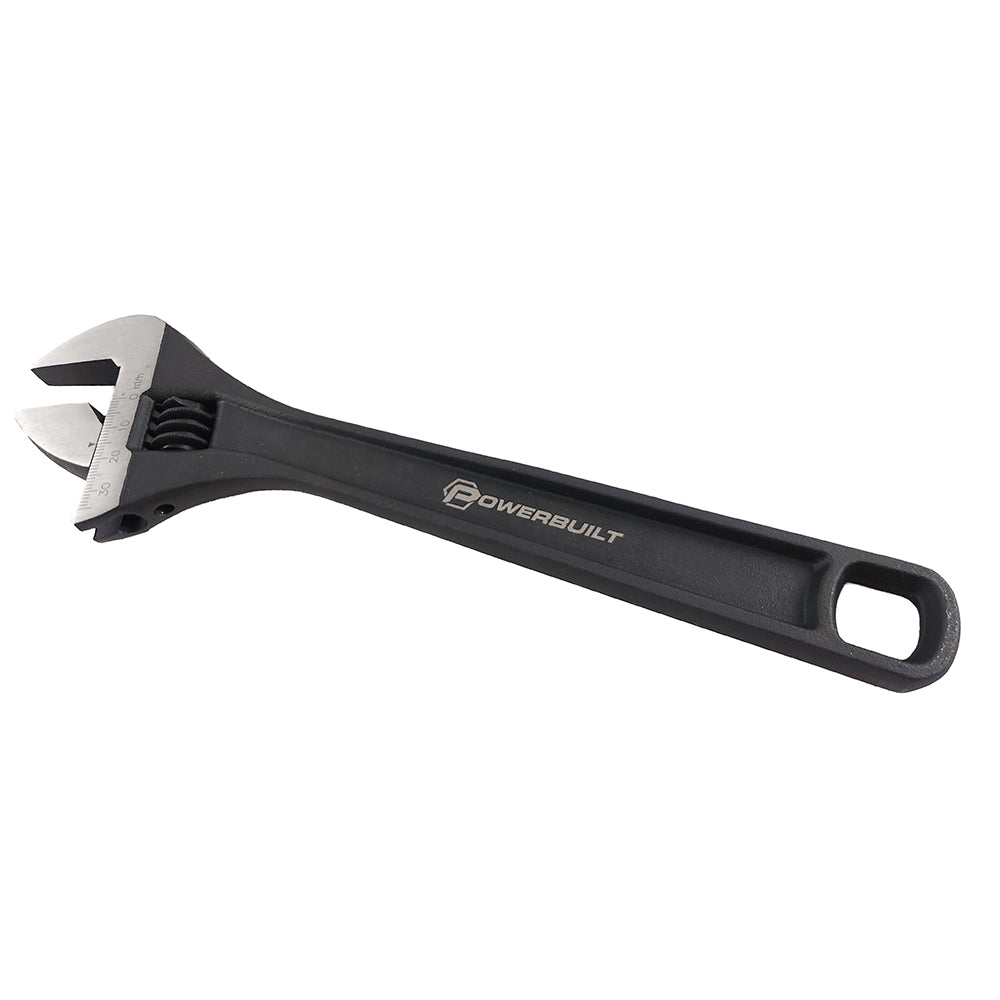 Powerbuilt 200mm/8in Adjustable Wrench - Black Finish