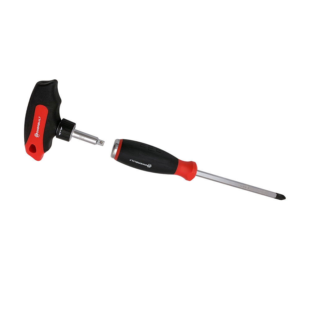 Powerbuilt 8pc ‘Go-Through’ Screwdriver Set