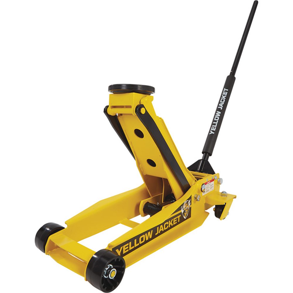 Powerbuilt 3 Ton / 2700kg Professional Super Duty Trolley Jack Yellow Jacket