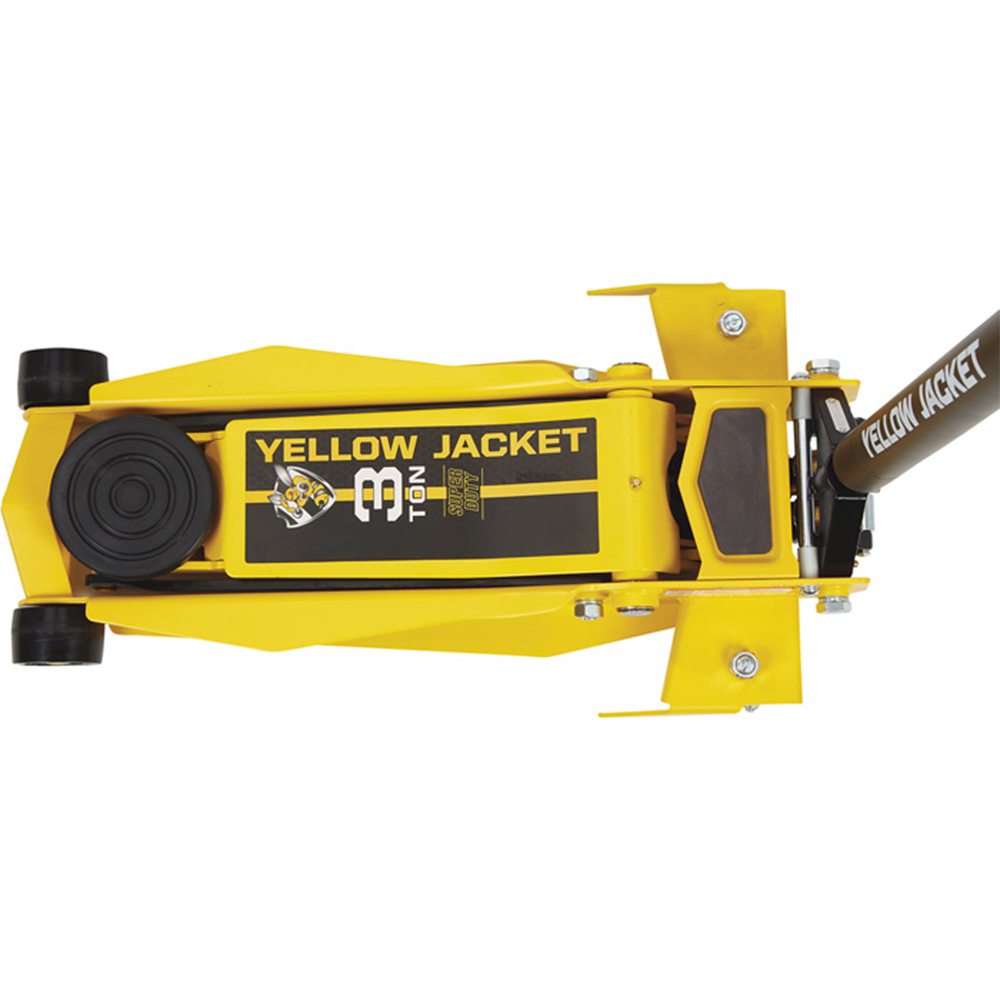 Powerbuilt 3 Ton / 2700kg Professional Super Duty Trolley Jack Yellow Jacket