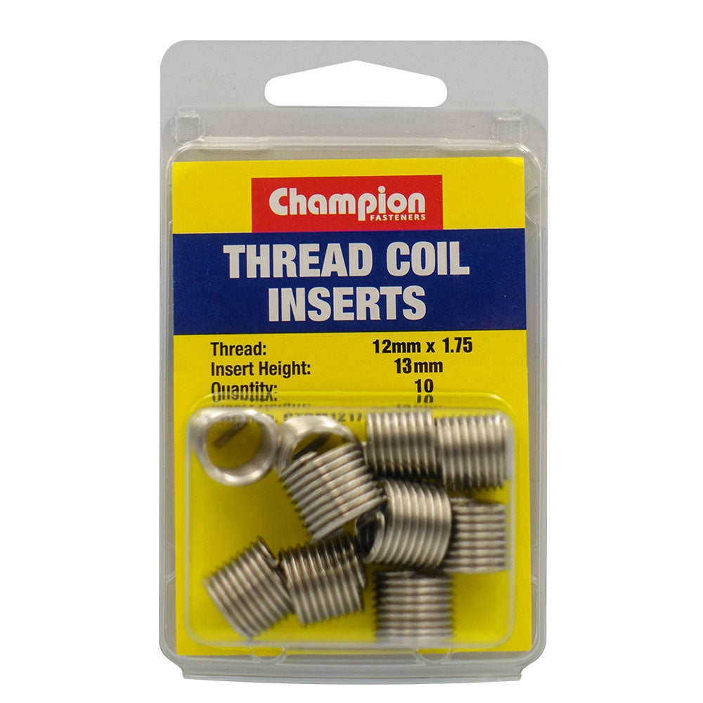 Champion Thread Insert Refills M12 x 1.75 x 13mm -10pk