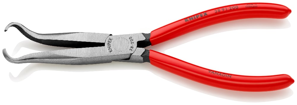 KNIPEX Pliers Mech 200mm Plas 45Deg Bent