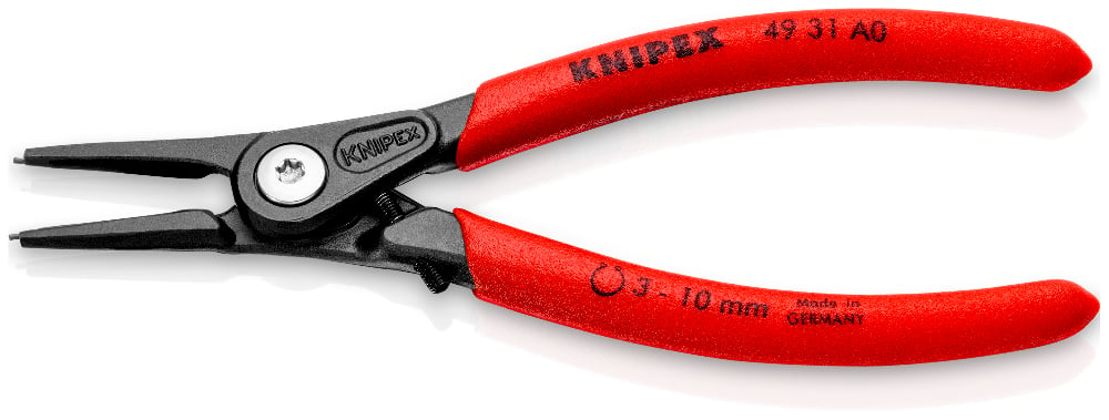 KNIPEX Precision Circlip Pliers External Straight 140mm with Overstretch Limiter