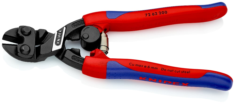 KNIPEX High Leverage Flush Cutter for Soft Metal & Plastic, 200mm