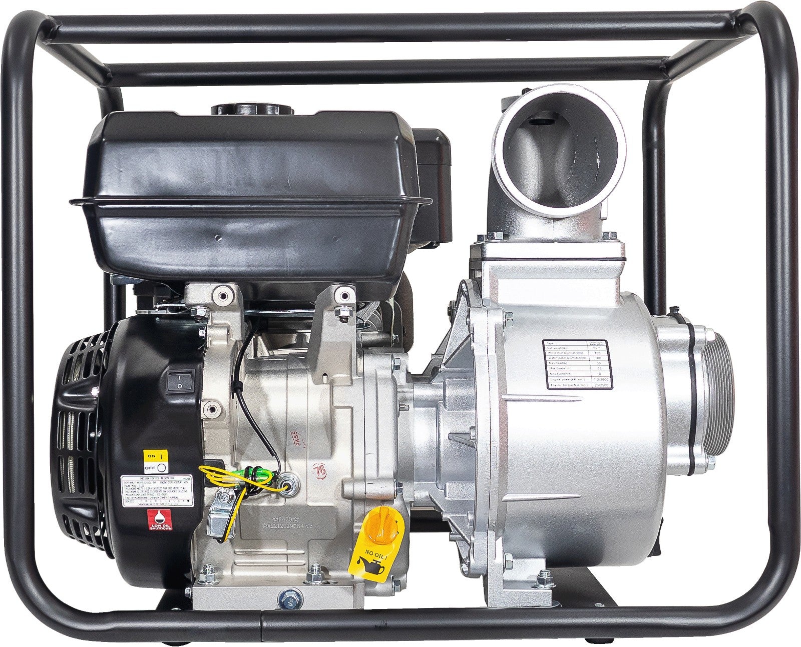 BE 4" Water Transfer Pump, 1,400 L/min - Powerease 15hp, Recoil | WP4015-R
