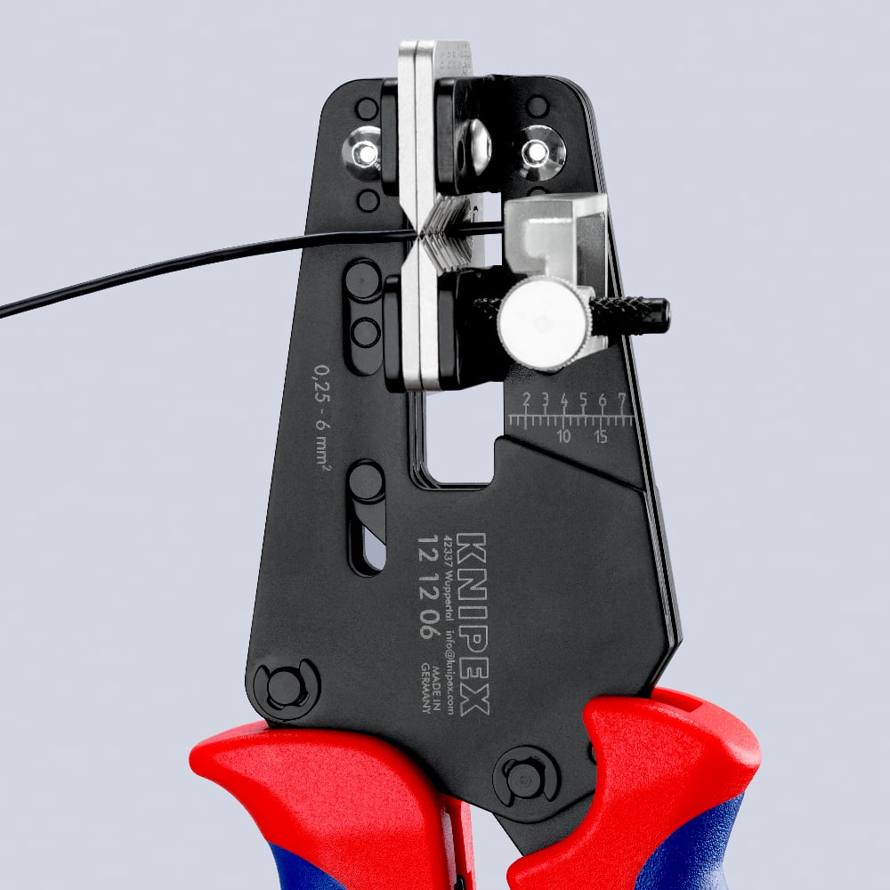 KNIPEX Precision Insulation Stripper (0.14 - 6.0mm2)