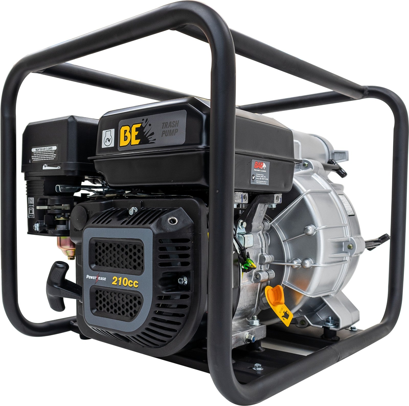 BE 2" Semi-Trash Pump, 550 L/min - Powerease 7.5hp, Recoil | TPS2070-R