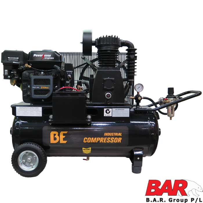 BE 70L Air Compressor - 7hp Petrol, Belt Drive | P7070-RE