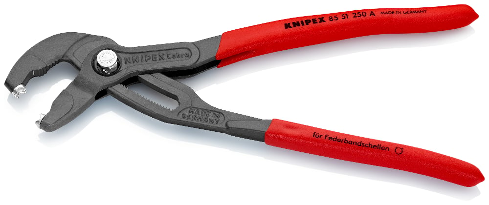 KNIPEX Pliers Hose Clamp 250mm Spring Plas Grip