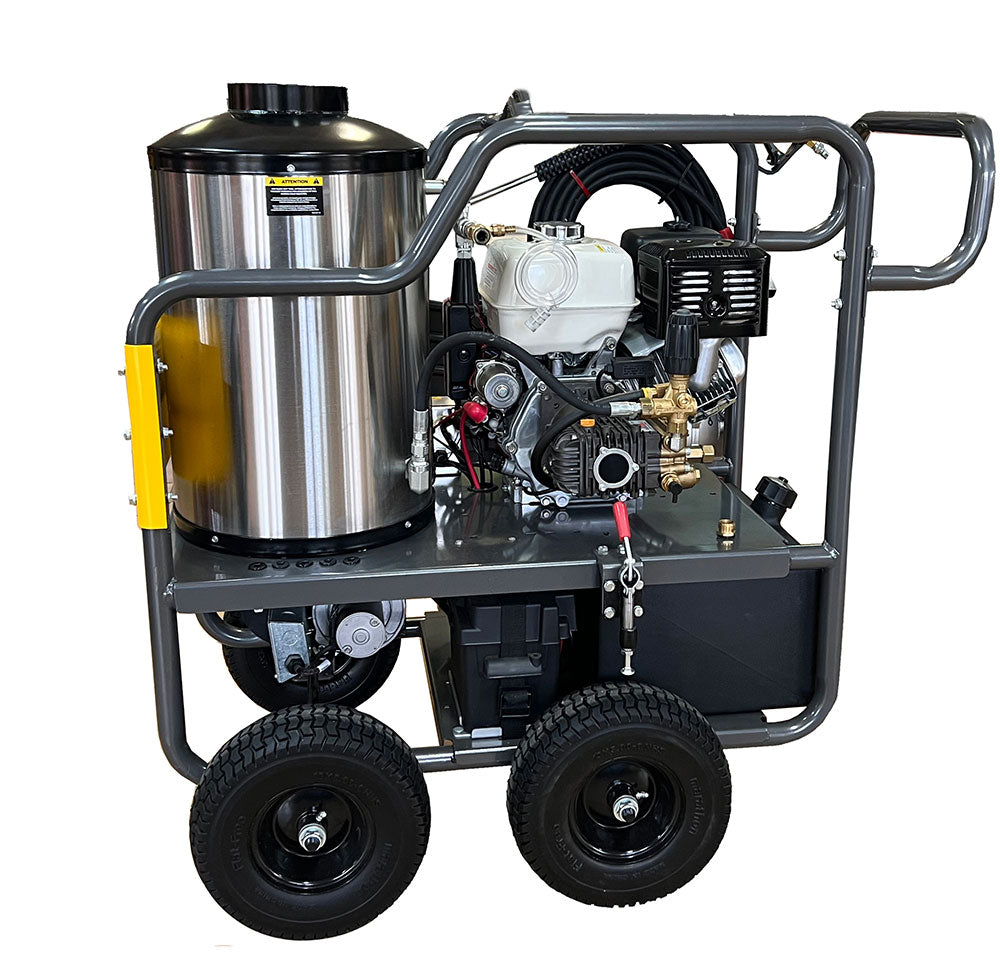 BE 4,000 PSI Hot Water Petrol Pressure Washer - Honda GX390 | HOT4013C-HE
