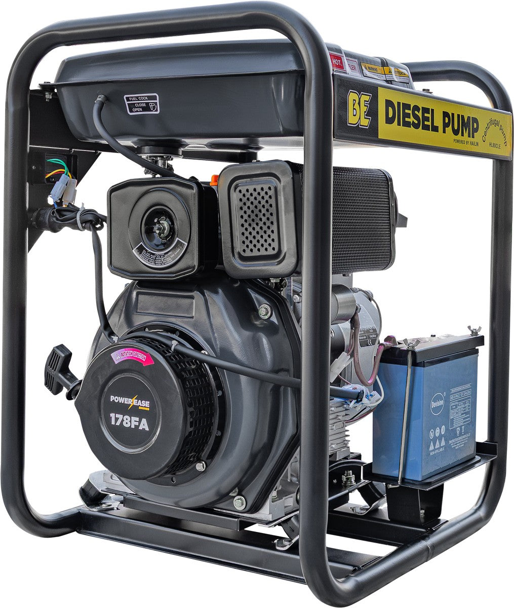 BE 3" Water Transfer Pump, 1,000 L/min - Powerease 6hp, Electric | WD3060-RE
