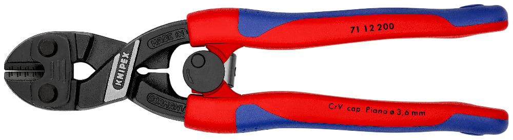 KNIPEX Mini Bolt Cutter 200mm Hi/Lever W/Spring