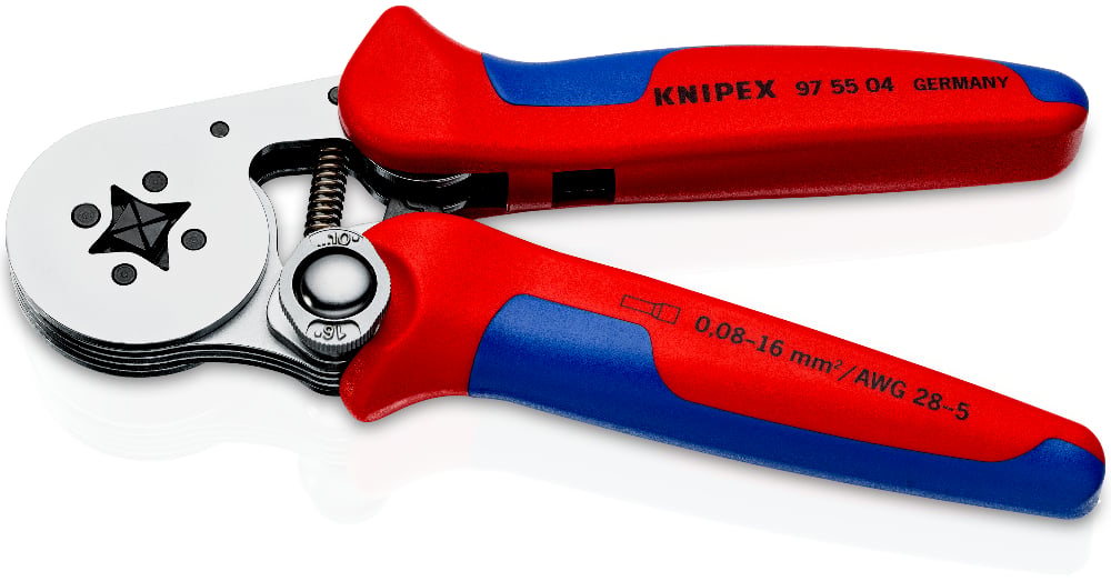 KNIPEX Self-Adjusting Crimping Pliers for Wire Ferrules Square Crimp