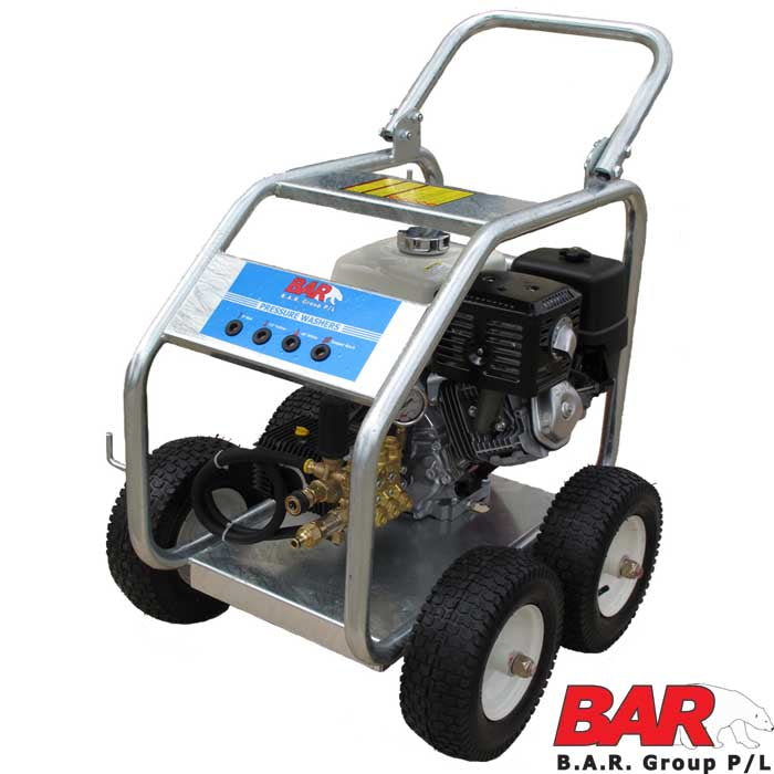 BE 4,000 PSI Petrol Pressure Washer - Honda GX390, Comet Pump, Roll Frame | BAR4013C-HJ