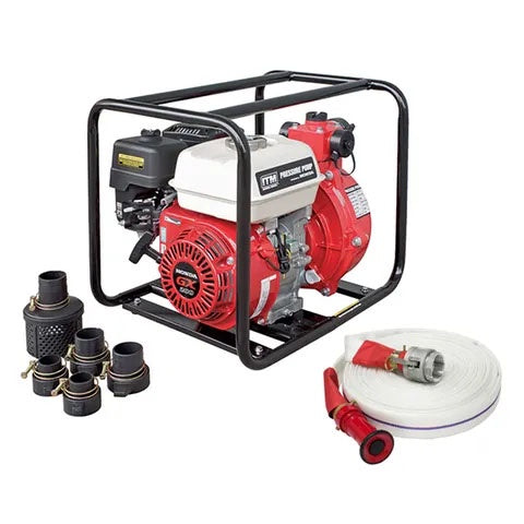 ITM Water Pressure Pump Kit GX200 Honda w/Fire Fighting Hose