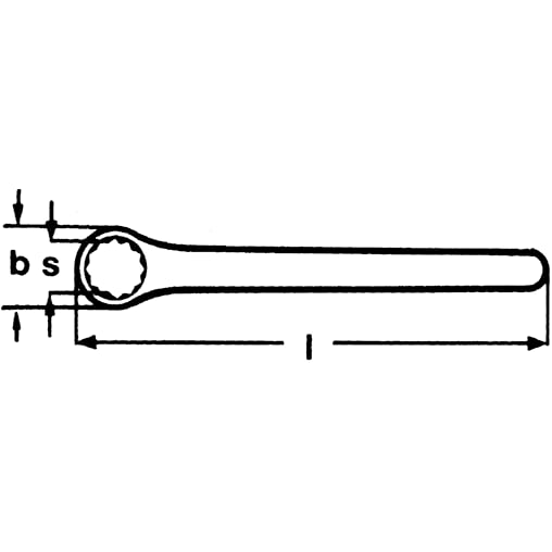 KNIPEX Single Ring Offset Wrench 19mm 1000V VDE