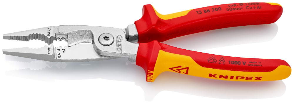 KNIPEX Alternate 1396200 (Pliers Electrical Installation, VDE-, 6in1, 200mm)