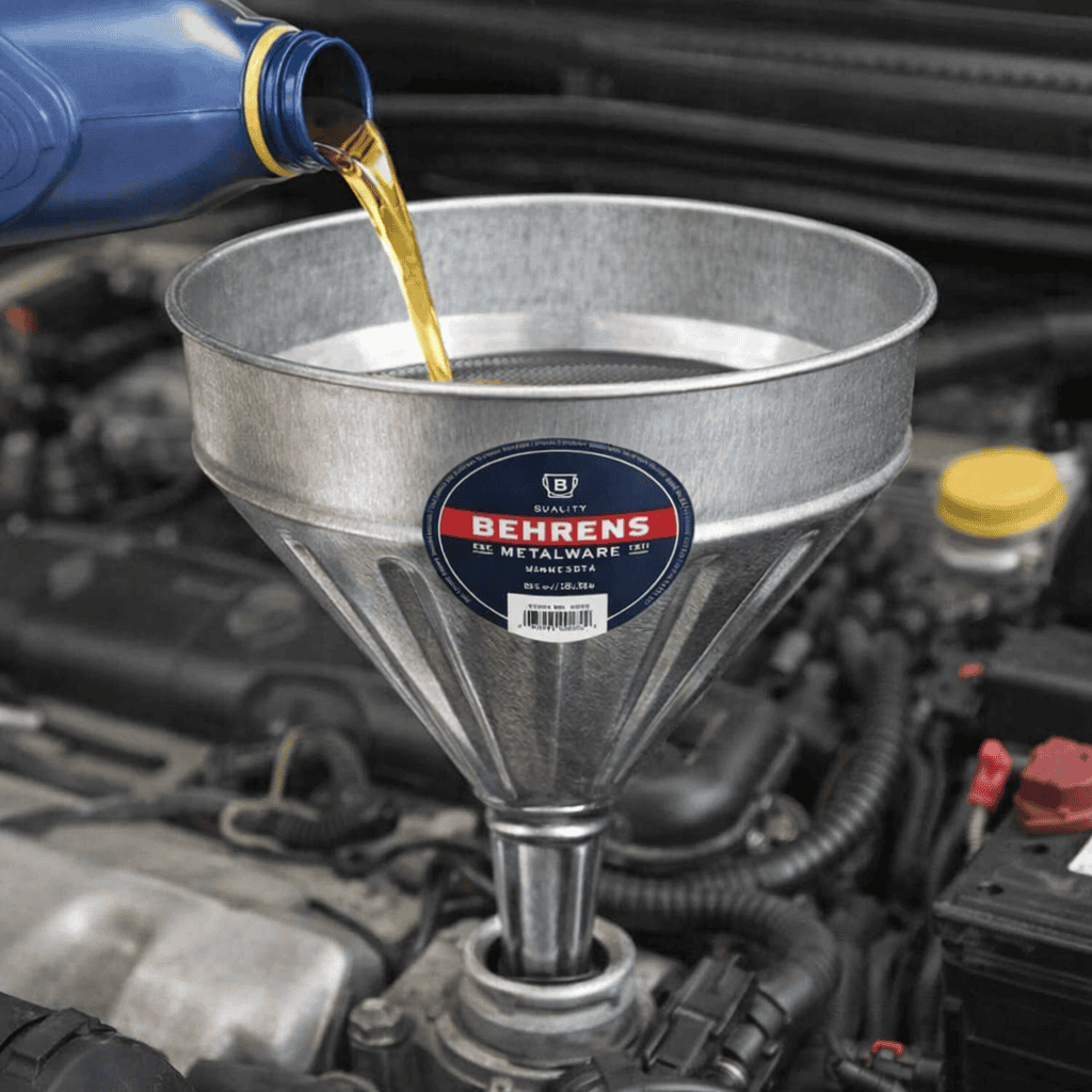 9 Quart (8.5LT) Galvanized Steel Funnel