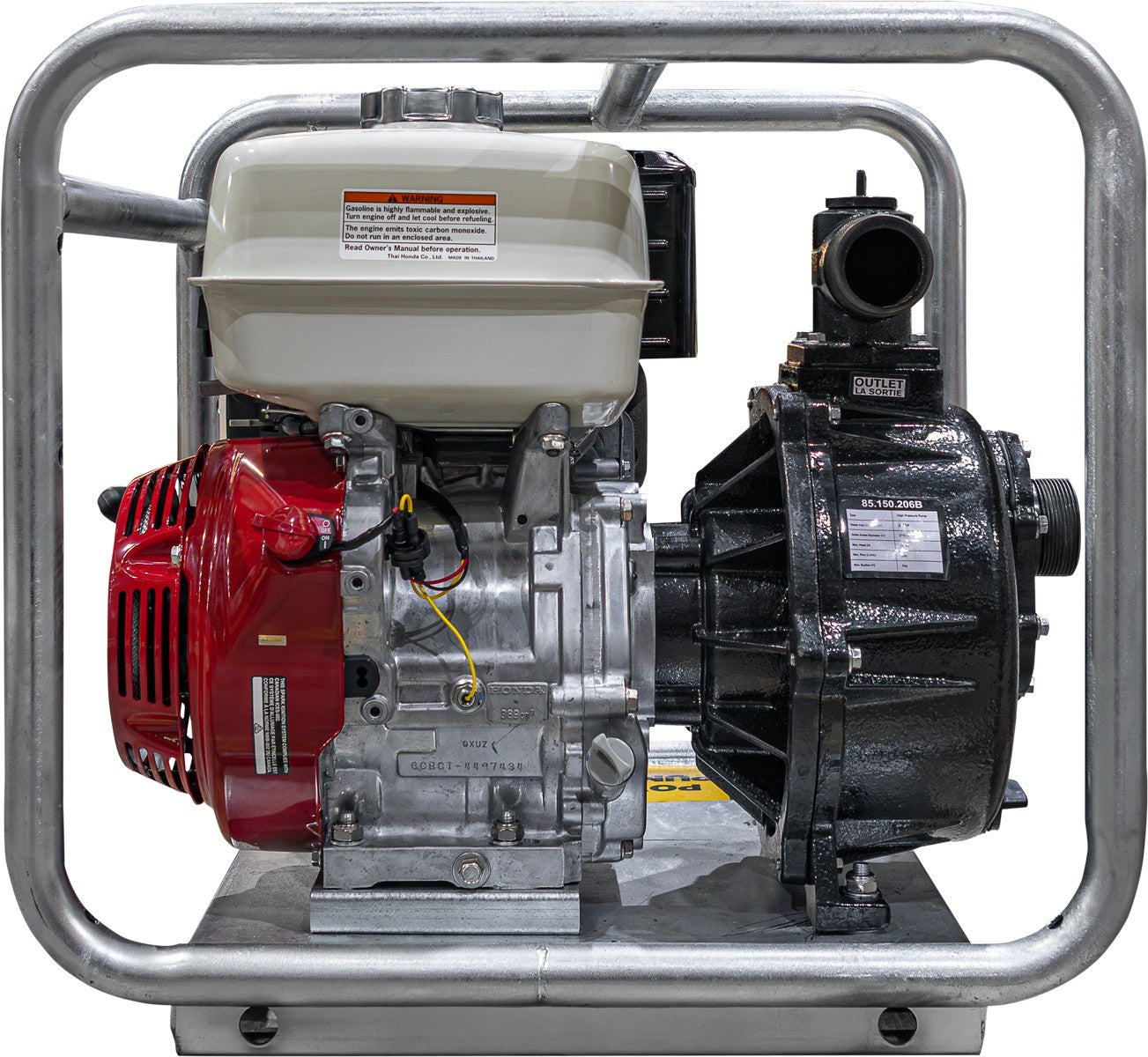 BE 2" Fire Fighting Pump, 500 L/min - Honda 13hp, Recoil | HP20131-H