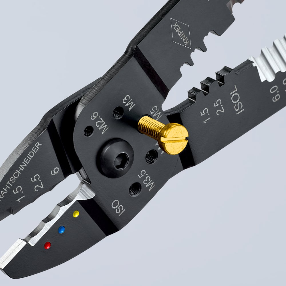 KNIPEX Pliers Crimping 0.75-6mm 18-10Awg Cush