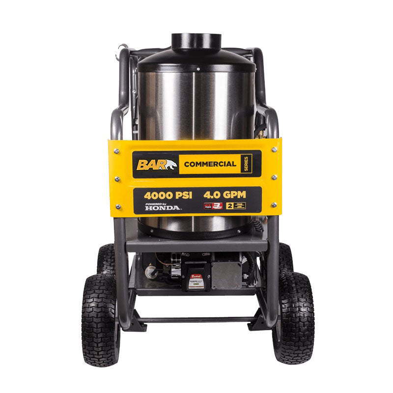 BE 4,000 PSI Hot Water Petrol Pressure Washer - Honda GX390 | HOT4013C-HE