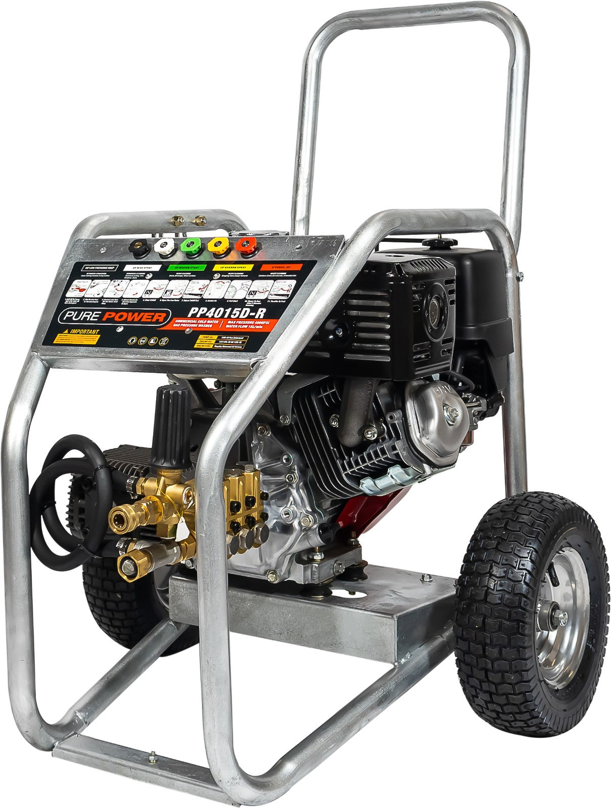 BE 4,000 PSI Petrol Pressure Washer - Powerease R420, Danau Pump | PP4015D-R