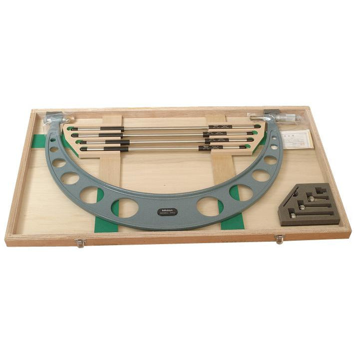 Mitutoyo Outside Micrometer Set Interchangeable Anvils 400-500mm x 0.01mm with Interchangeable Anvils-Mitutoyo-Tool Factory