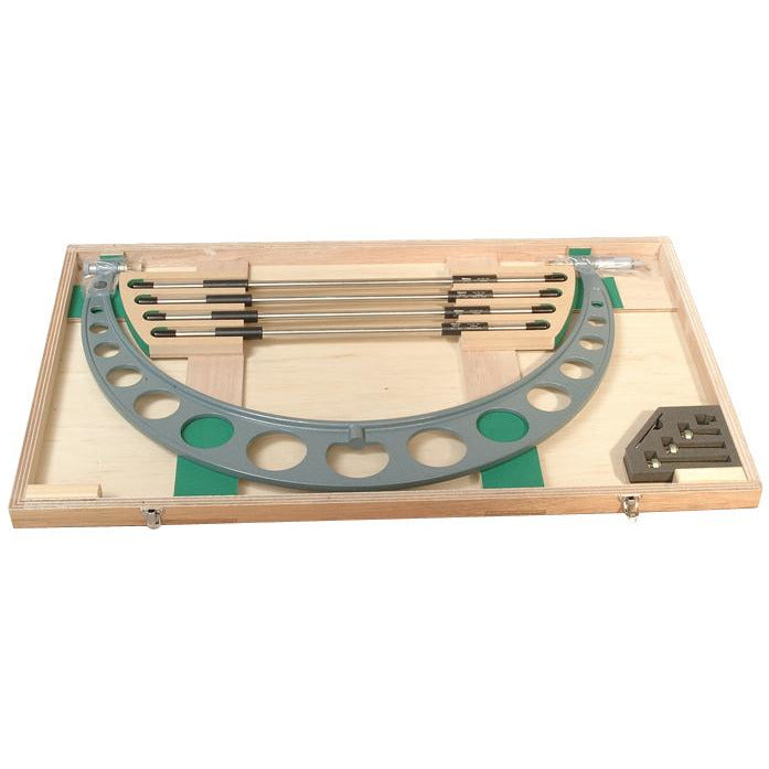 Mitutoyo Outside Micrometer Set Interchangeable Anvils 500-600mm x 0.01mm with Interchangeable Anvils-Mitutoyo-Tool Factory