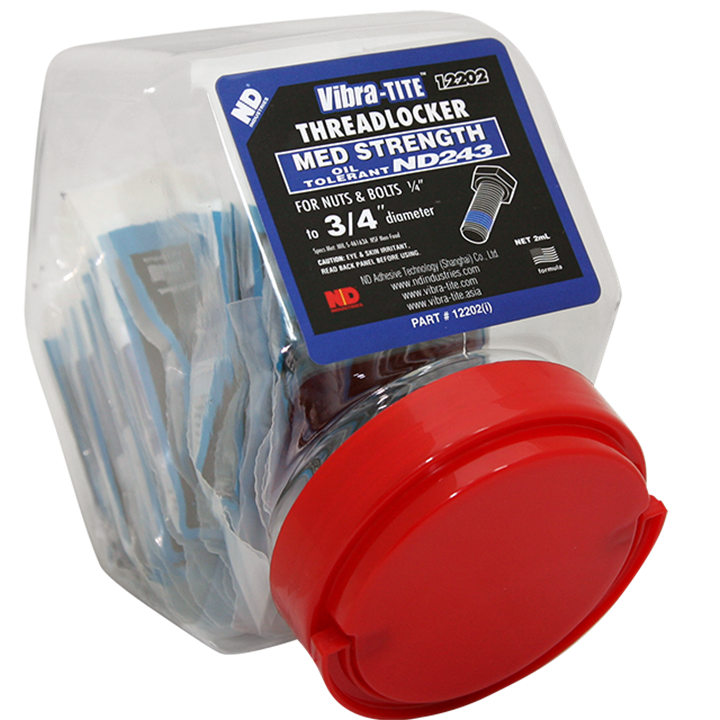 Nd222 Anaerobic Threadlockers Low Strength 2Ml - In Fishbowl Of 40 Pieces-Adhesives & Sealants-Tool Factory