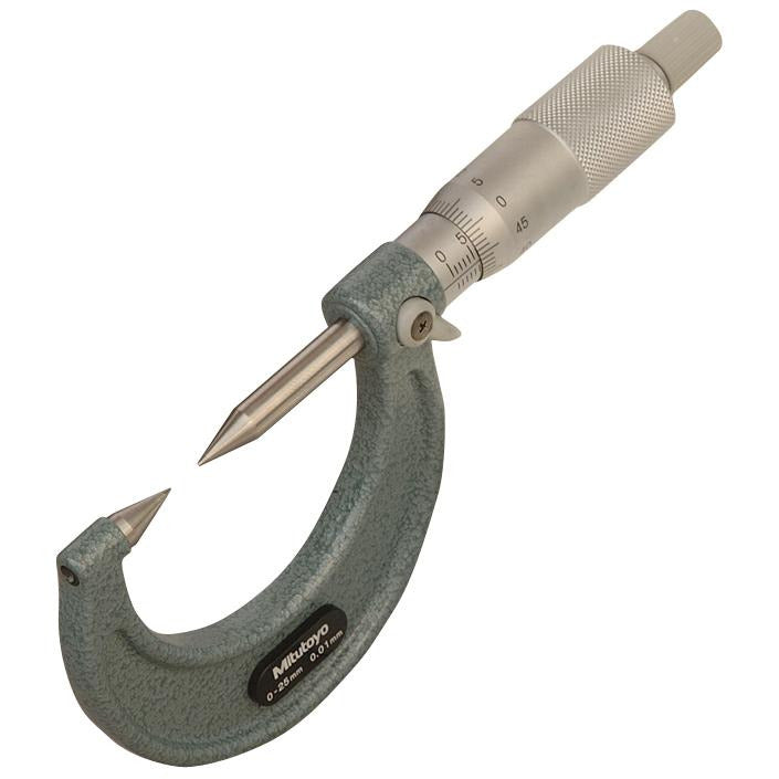 Mitutoyo Point Micrometer 0-25mm x 0.01mm x 30 deg points-Mitutoyo-Tool Factory