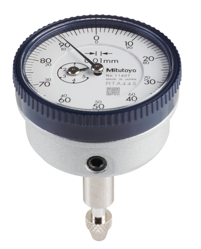 Mitutoyo Dial Indicator 5mm x 0.01mm Back Plunger Type