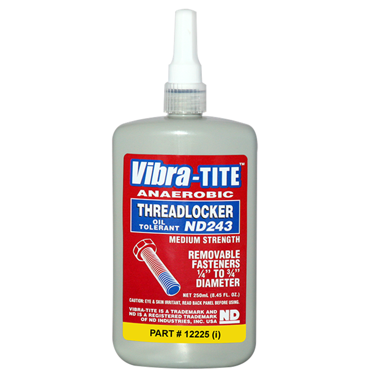 Nd243 Anaerobic Threadlockers Med Strength Oil Tolerant 250 Ml-Adhesives & Sealants-Tool Factory