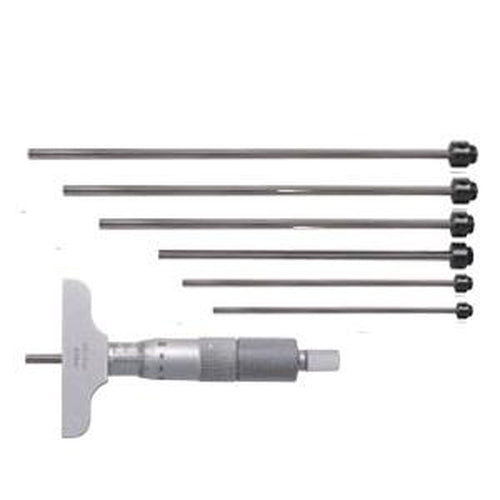 Mitutoyo Depth Micrometer 0-150mm x 100mm Base with 6 Rods-Mitutoyo-Tool Factory