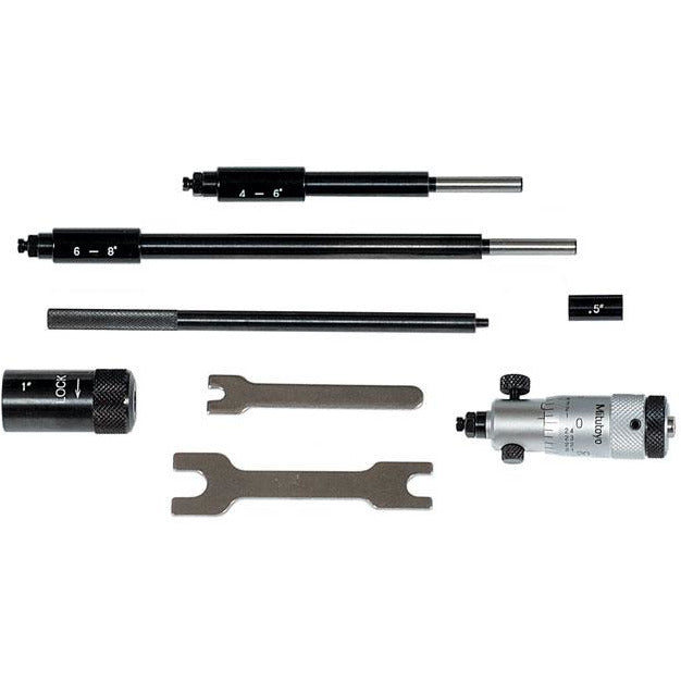 Mitutoyo Inside Micrometer Set Interchangeable Rod Type 2-8"-Mitutoyo-Tool Factory