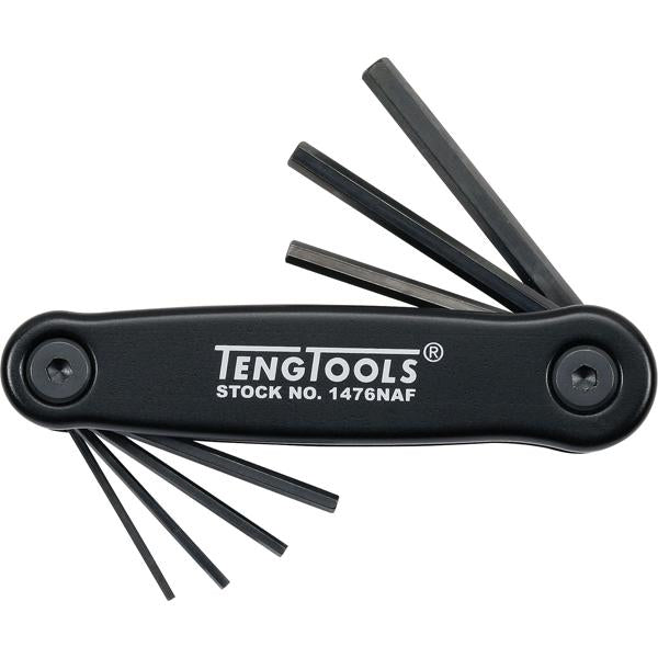 Teng 7Pc Fold-Up Af Hex Key Set - 1/16-7/32In | Wrenches & Spanners - Sets-Hand Tools-Tool Factory